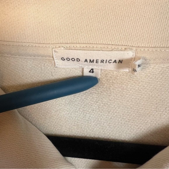 Good American 1/4 Zip Pullover Off White size 4 - Picture 2 of 10